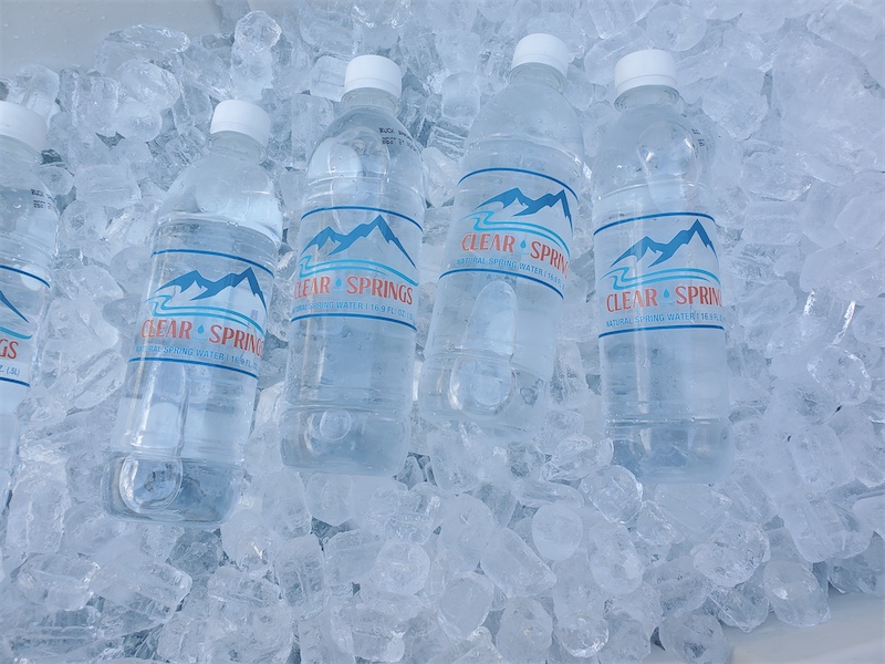 Water Bottles on Ice